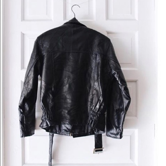 Vintage Leather Schott Style Patchwork Moto Jacket - Picture 4 of 4